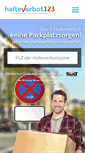 Mobile Screenshot of halteverbot123.de